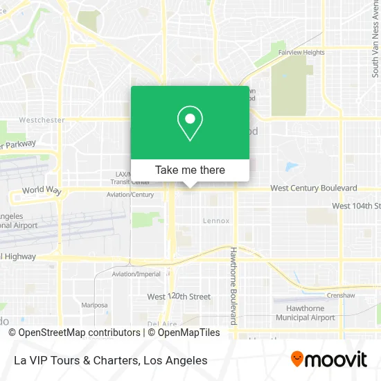 La VIP Tours & Charters map