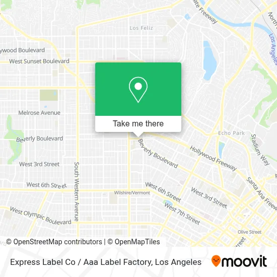 Express Label Co / Aaa Label Factory map