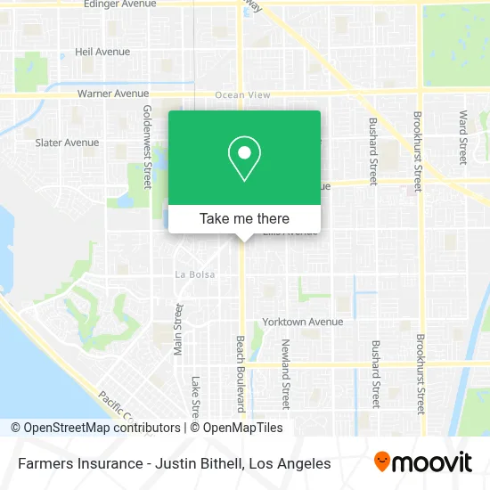 Farmers Insurance - Justin Bithell map