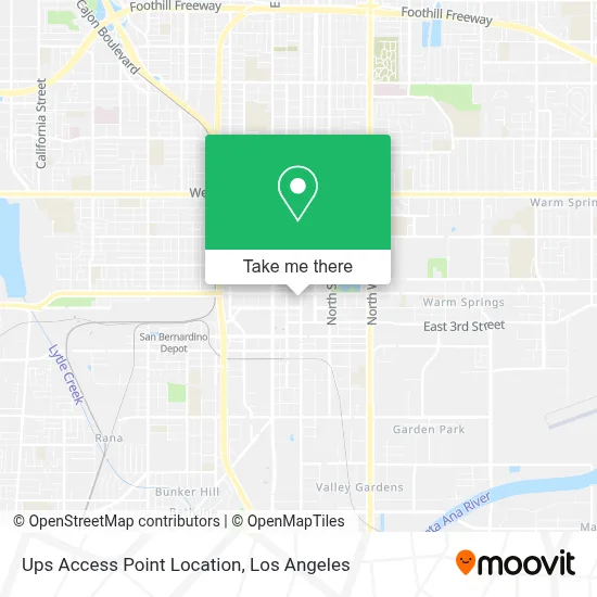 Ups Access Point Location map