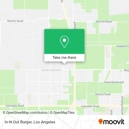 In-N-Out Burger map