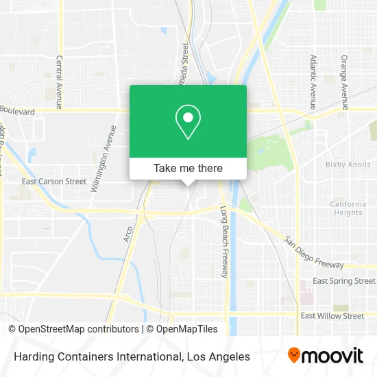 Harding Containers International map