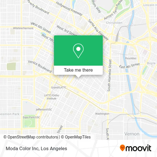 Moda Color Inc map