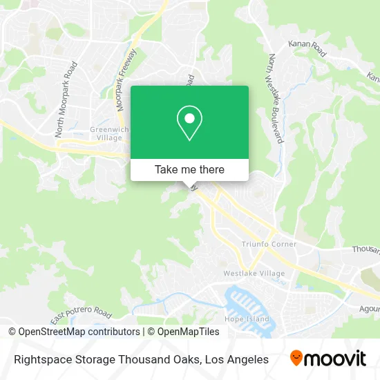 Rightspace Storage Thousand Oaks map