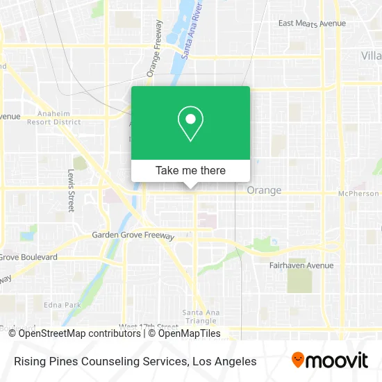 Rising Pines Counseling Services map