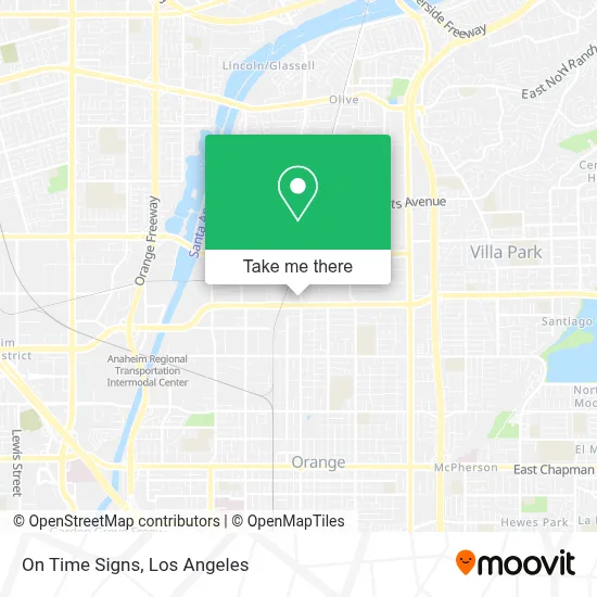 On Time Signs map