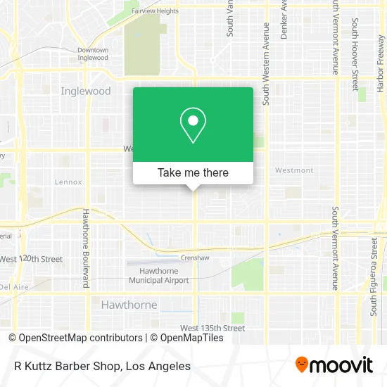 R Kuttz Barber Shop map
