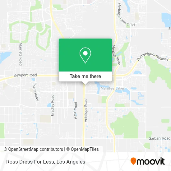 Ross Dress For Less map