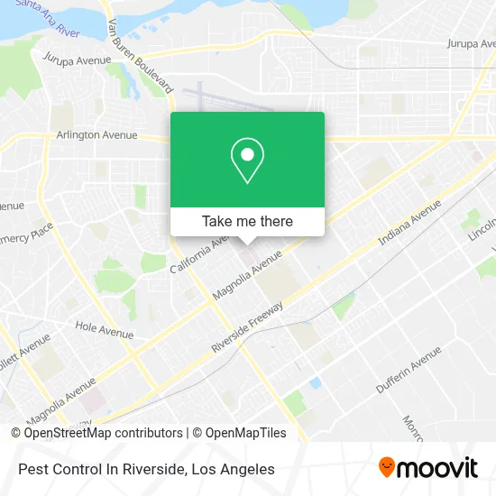 Pest Control In Riverside map