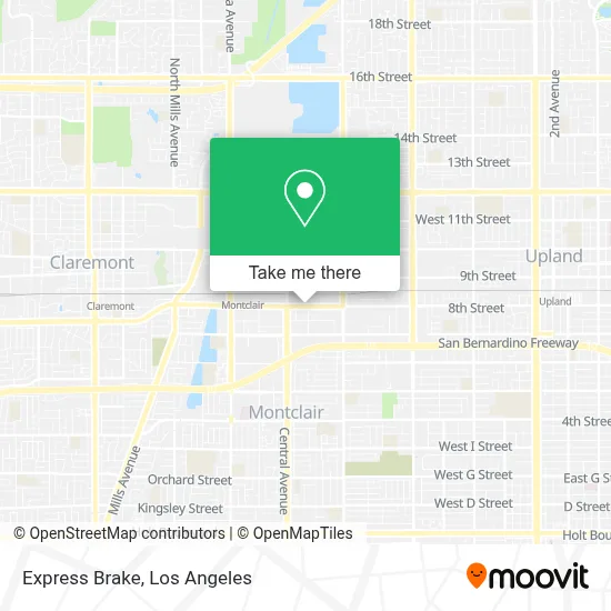 Express Brake map