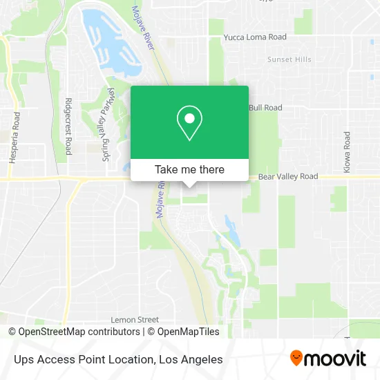 Ups Access Point Location map
