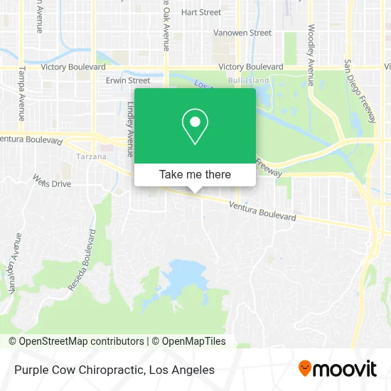 Purple Cow Chiropractic map