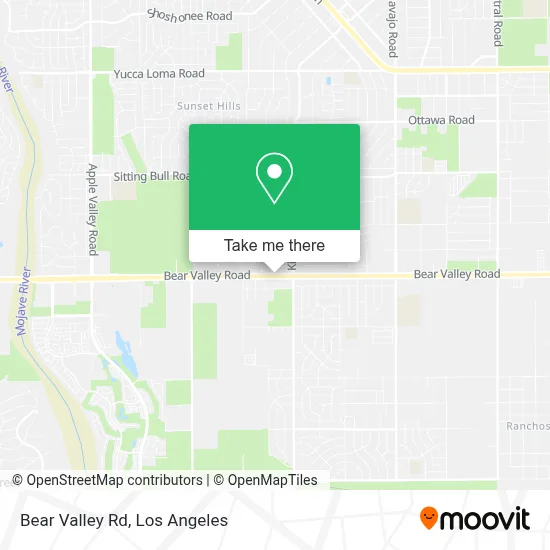 Bear Valley Rd map