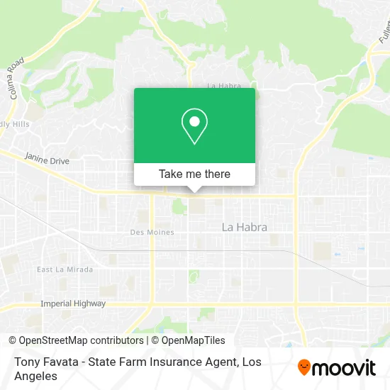 Tony Favata - State Farm Insurance Agent map