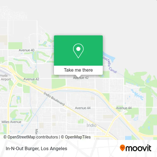 In-N-Out Burger map