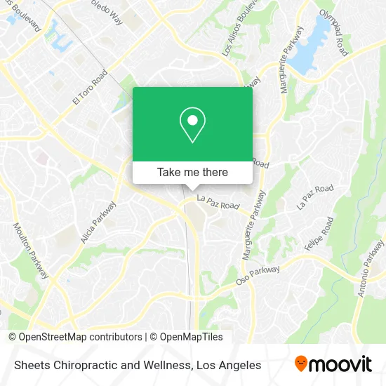 Sheets Chiropractic and Wellness map
