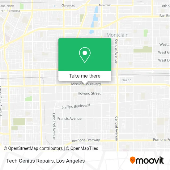 Tech Genius Repairs map