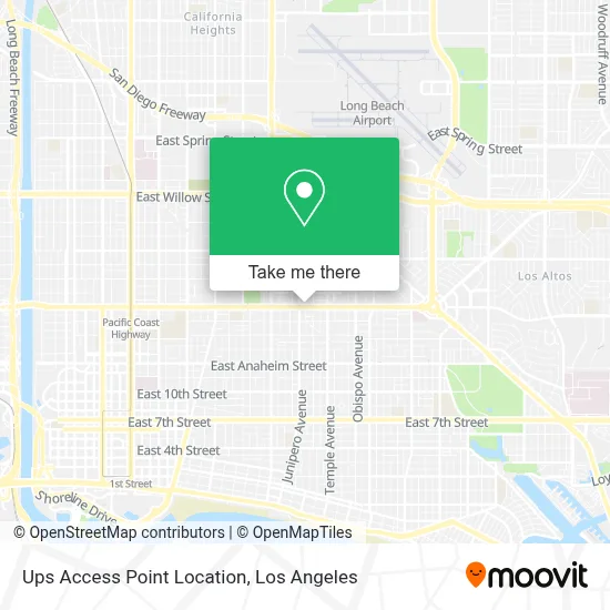 Ups Access Point Location map