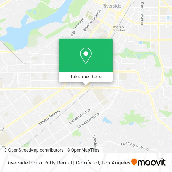 Riverside Porta Potty Rental | Comfypot map