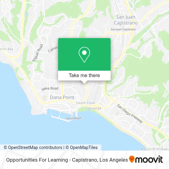 Opportunities For Learning - Capistrano map