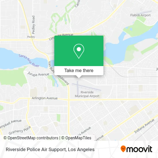 Riverside Police Air Support map