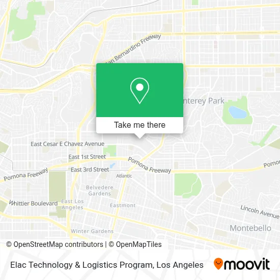 Elac Technology & Logistics Program map