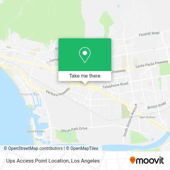Ups Access Point Location map