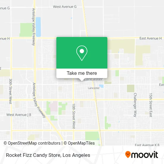 Rocket Fizz Candy Store map