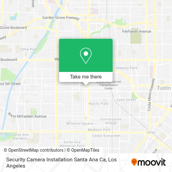 Security Camera Installation Santa Ana Ca map