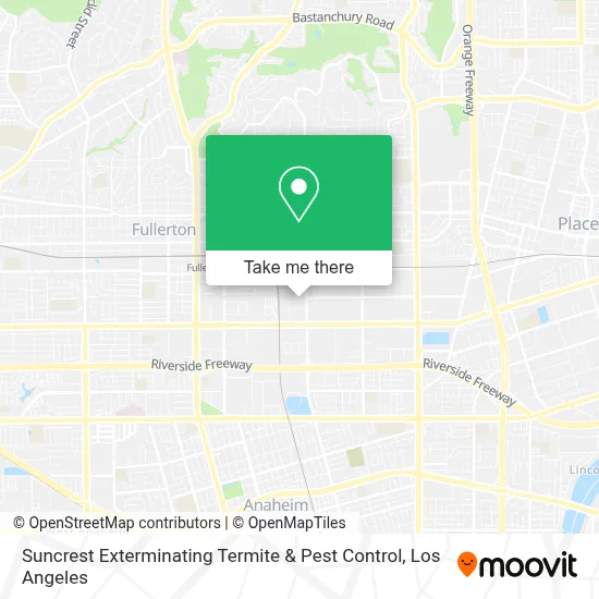 Suncrest Exterminating Termite & Pest Control map