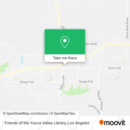 Friends of the Yucca Valley Library map