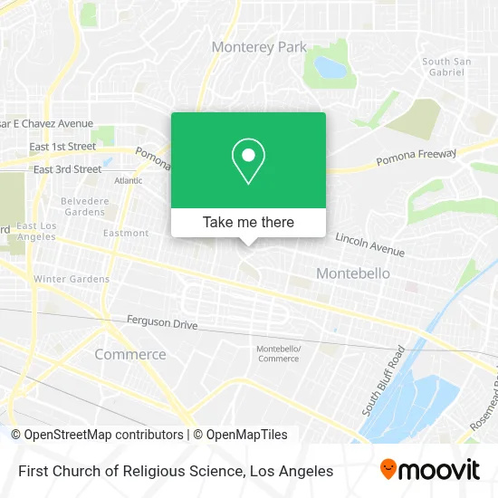 First Church of Religious Science map