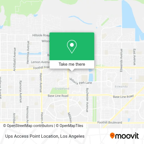 Ups Access Point Location map