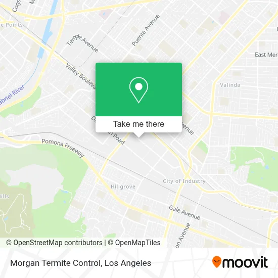 Morgan Termite Control map