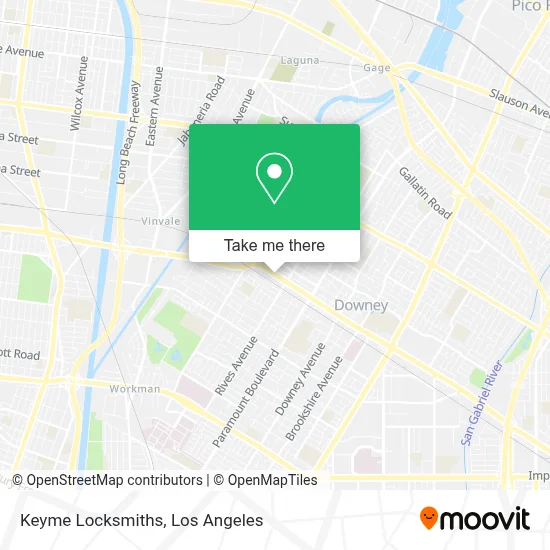Keyme Locksmiths map