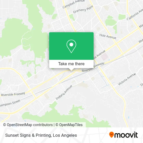 Sunset Signs & Printing map