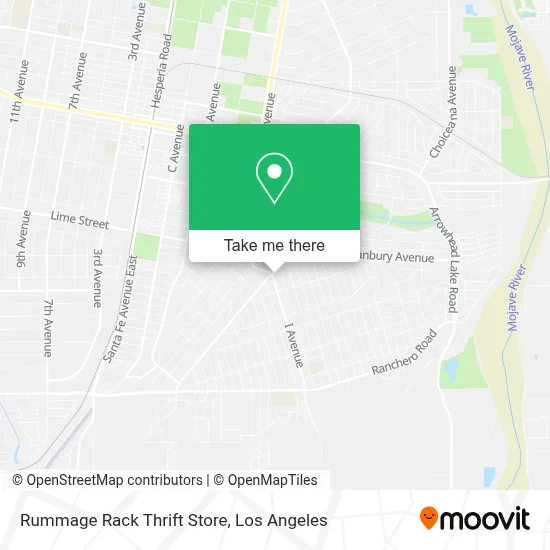 Rummage Rack Thrift Store map
