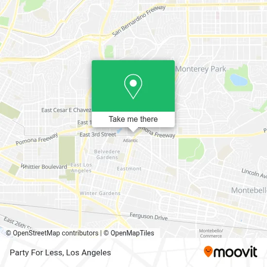 Party For Less map