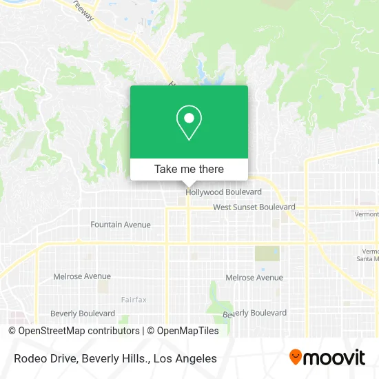Rodeo Drive, Beverly Hills. map