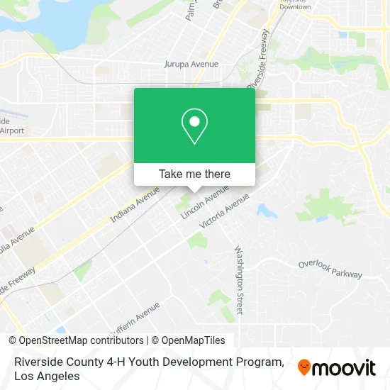 Riverside County 4-H Youth Development Program map