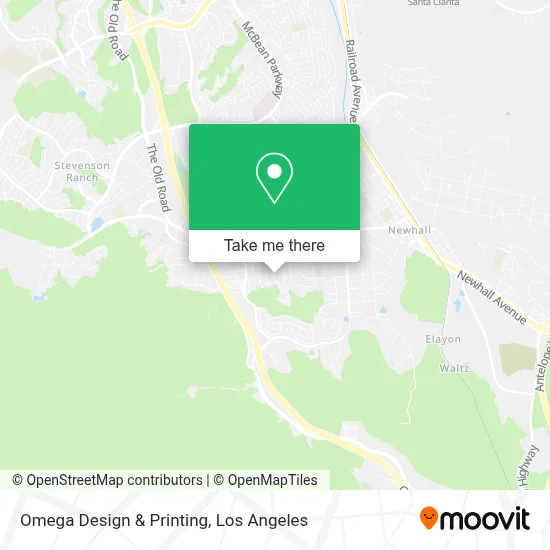 Omega Design & Printing map