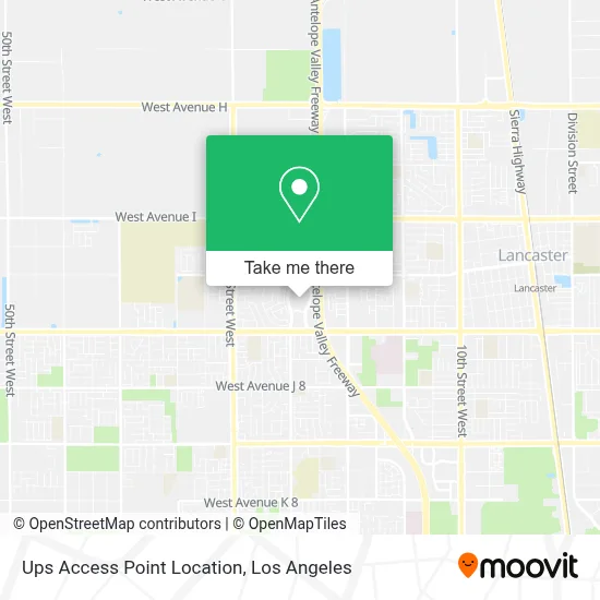 Ups Access Point Location map