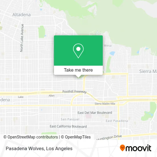 Pasadena Wolves map