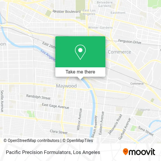 Pacific Precision Formulators map