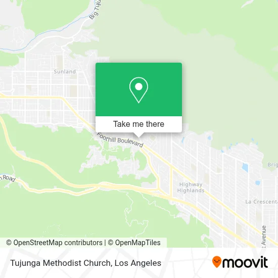 Tujunga Methodist Church map