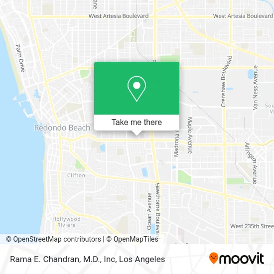 Rama E. Chandran, M.D., Inc map