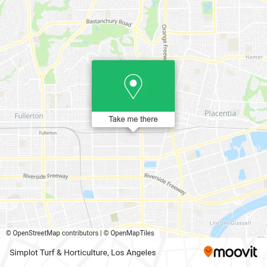 Simplot Turf & Horticulture map