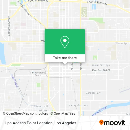 Ups Access Point Location map