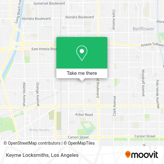 Keyme Locksmiths map