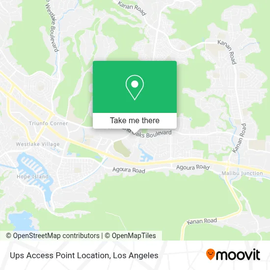 Ups Access Point Location map